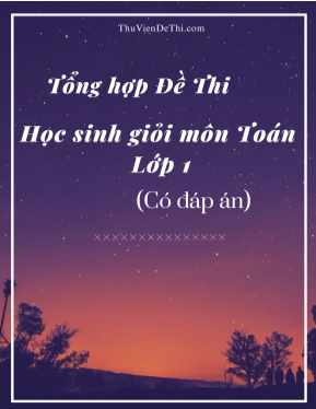 Tổng hợp Đề thi học sinh giỏi môn Toán Lớp 1 (Có đáp án)